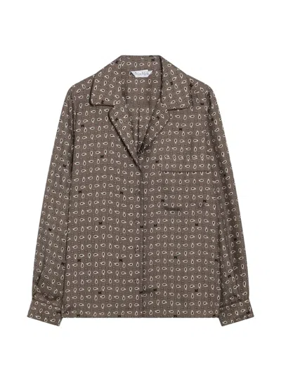 Max Mara Disco Shirt In Brown