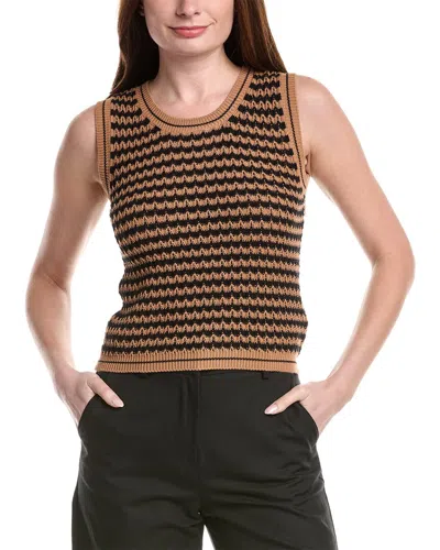 Max Mara Disegno Tank In Brown