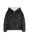 Max Mara Disoft Reversible Zip-up Down Jacket In Black