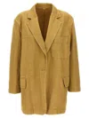 Max Mara Dizzy Blazer In Gold