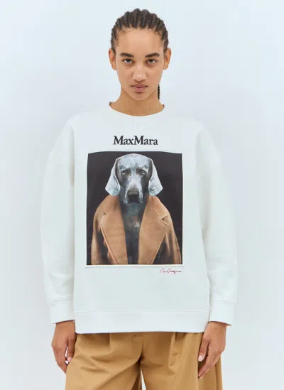 MAX MARA DOG PRINT SWEATSHIRT