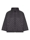 Max Mara Dolphin Quilted High-neck Jacket In Black
