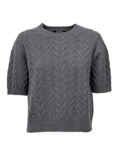 MAX MARA SUÉTER CUELLO REDONDO - GRIS