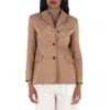 Max Mara Donald Cotton Gabardine Jacket In Yellow