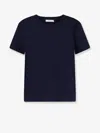 Max Mara Donata Cotton T-shirt In Blue
