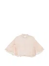 Max Mara Donna Flared Cape In Pink