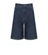 Max Mara Donnola Blue Bermuda Shorts In Blue