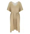 Max Mara Donnola Gold Kimono In Neutral