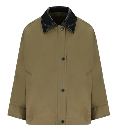 Max Mara Dorema Beige Jacket In Green