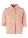 Max Mara Doretta Buttoned Jacket In Pink
