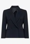 Max Mara Dorico Double-breasted Wool Blazer In Multi