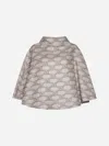 Max Mara Dorina All-over Logo Printed Cape In Beige