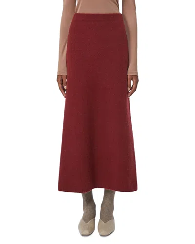 Max Mara Raspberry Skirt In Stretch Knit In Brown