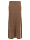 Max Mara Dorina Cashmere-blend Skirt In Brown