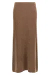 Max Mara Dorina Cashmere-blend Skirt In Gray