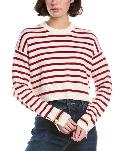 Max Mara Woman Sweater Red Size Xxl Virgin Wool In White