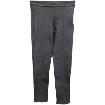 Max Mara Dotted Textured Pants In Grey Nylon Polyamide In Gray