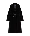Max Mara Double-breasted Alpaca And Wool Coat In Black