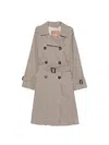 Max Mara Double-breasted Belted Coat In Brown