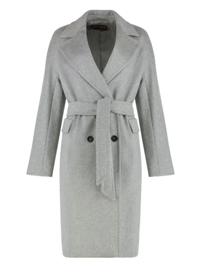 MAX MARA DOUBLE-BREASTED BELTED COAT