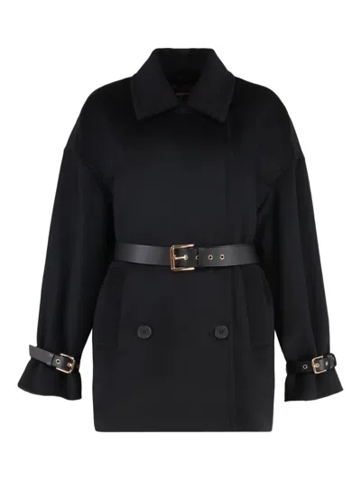 MAX MARA DOUBLE-BREASTED BELTED JACKET