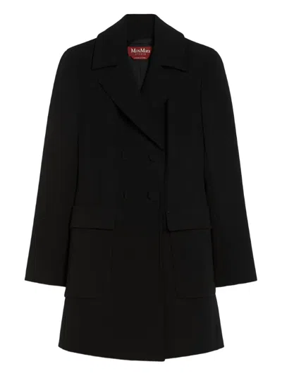 Max Mara Double-breasted Black Coat