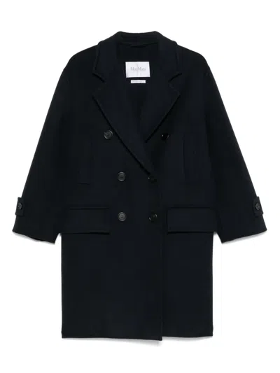 Max Mara Double-breasted Blazer In Blue