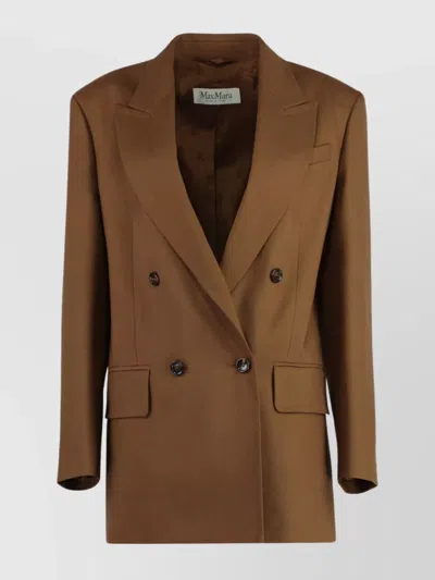 MAX MARA DOUBLE BREASTED BLAZER BACK VENT