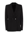 Max Mara Double-breasted Blazer In Black