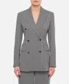 Max Mara Paste Double Breasted Blazer In Blue