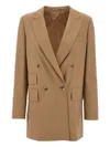Max Mara Nebbie Blazer And Suits Beige In Brown