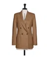 Max Mara Double-breasted Blazer In Brown