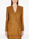 Max Mara Women Verace Double Breasted Blazer In Brown
