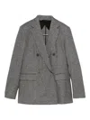 Max Mara Double-breasted Blazer In Gray