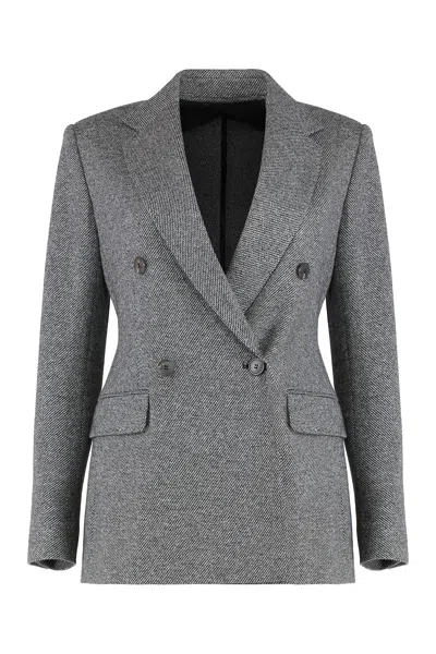MAX MARA DOUBLE-BREASTED BLAZER IN JERSEY