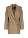 MAX MARA DOUBLE BREASTED BLAZER IN WOOL BLEND