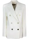 Max Mara Double-breasted Blazer In White
