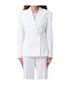 Max Mara Double-breasted Blazer In White