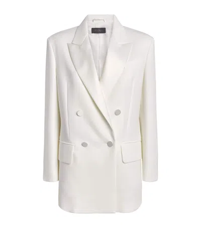 Max Mara Double-breasted Blazer In White