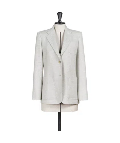 Max Mara Double-breasted Blazer In White