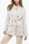 Max Mara Double-breasted Cadore Blazer With Peak Lapel