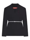 Max Mara Studio Single-breasted Blazer With Belt In Black