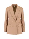 Max Mara Double-breasted Camel Blazer