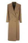 Max Mara Agar Cashmere And Wool Coat In Beige