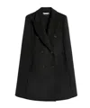 Max Mara Double-breasted Cape In Black