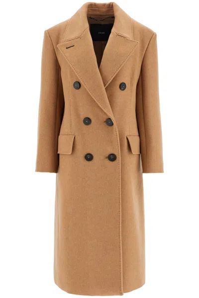 MAX MARA DOUBLE-BREASTED CASHMERE AND CAMEL COAT