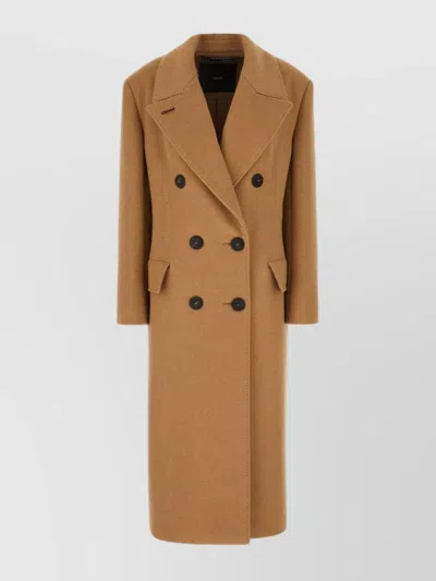 MAX MARA DOUBLE-BREASTED CASHMERE BLEND COAT