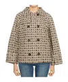 Max Mara Double-breasted Casual Jacket In Brown