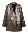 Max Mara Double-breasted Casual Jacket In Brown