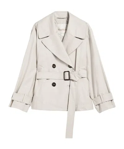 Max Mara Double-breasted Casual Jacket In White